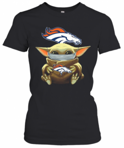 Baby Yoda Face Mask Denver Broncos T-Shirt Classic Women's T-shirt