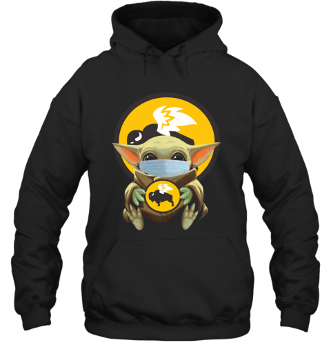 Baby Yoda Face Mask Hug Buffalo Wild Wings T-Shirt Unisex Hoodie