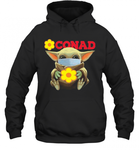 Baby Yoda Face Mask Hug Conad T-Shirt Unisex Hoodie