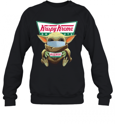 Baby Yoda Face Mask Hug Krispy Kreme T-Shirt Unisex Sweatshirt