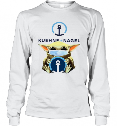 Baby Yoda Face Mask Hug Kuehne Nagel T-Shirt Long Sleeved T-shirt 