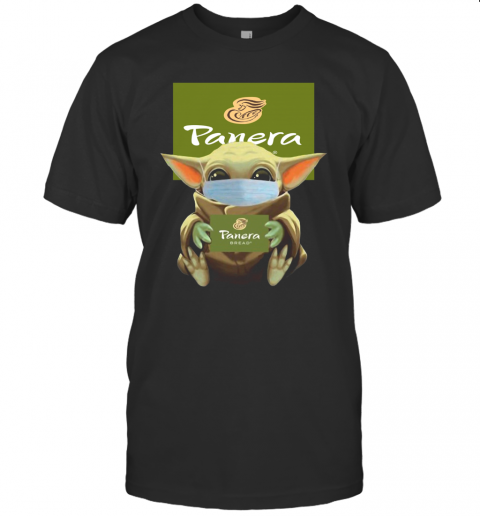 Baby Yoda Face Mask Hug Panera Bread T-Shirt