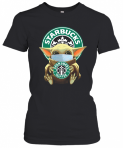 Baby Yoda Face Mask Hug Starbucks Coffee T-Shirt Classic Women's T-shirt