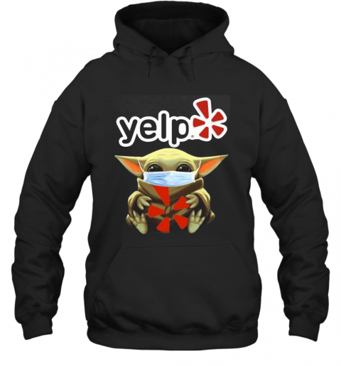 Baby Yoda Face Mask Hug Yelp T-Shirt Unisex Hoodie