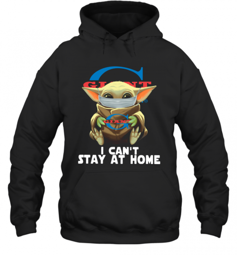 Baby Yoda Face Mask Old Giant Food Can't Stay At Home T-Shirt Unisex Hoodie