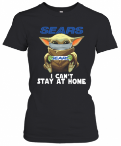 Baby Yoda Face Mask Sears Can't Stay At Home T-Shirt Classic Women's T-shirt