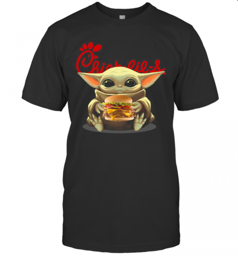 Baby Yoda Hug Hamburguesa Chick Fil A T-Shirt