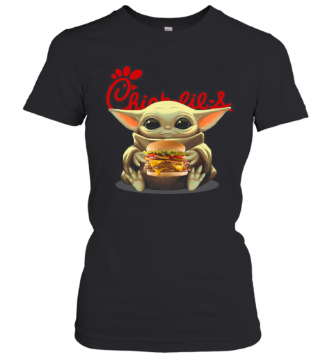 Baby Yoda Hug Hamburguesa Chick Fil A T-Shirt Classic Women's T-shirt