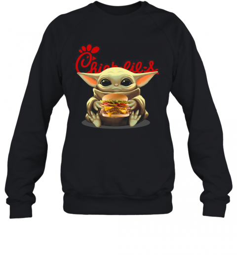 Baby Yoda Hug Hamburguesa Chick Fil A T-Shirt Unisex Sweatshirt