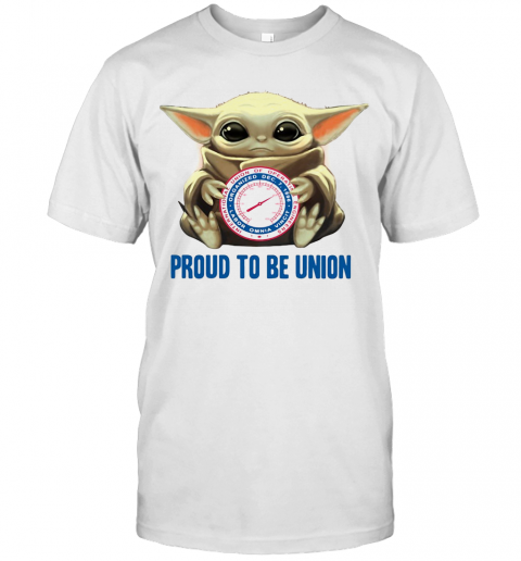 Baby Yoda Hug International Union Of Operating Engineers Proud To Be Union T-Shirt