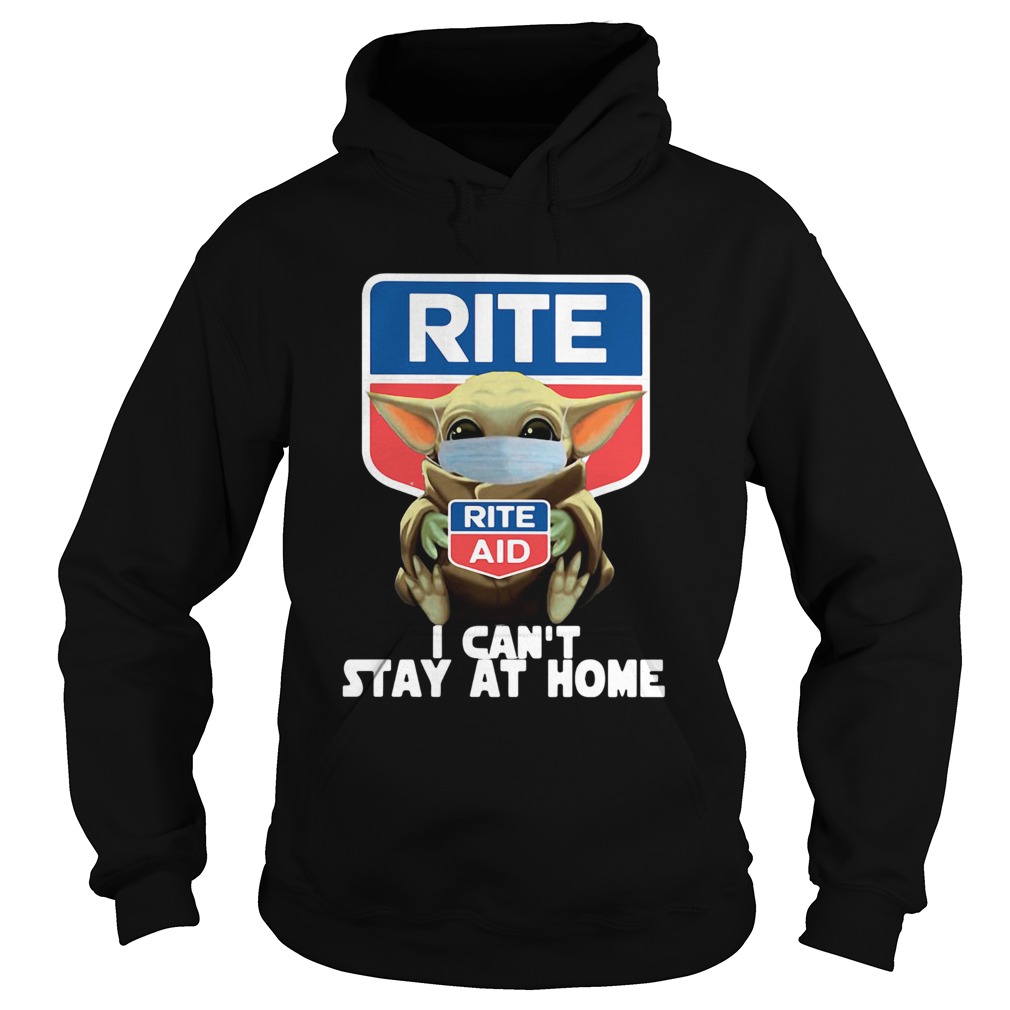 Baby Yoda Hug Rite Aid I Cant Stay At Home Covid19 Hoodie