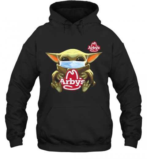 Baby Yoda Mask Hug Arby's T-Shirt Unisex Hoodie