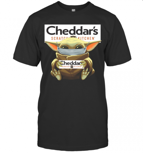 Baby Yoda Mask Hug Cheddar's Scratch Kitchen T-Shirt