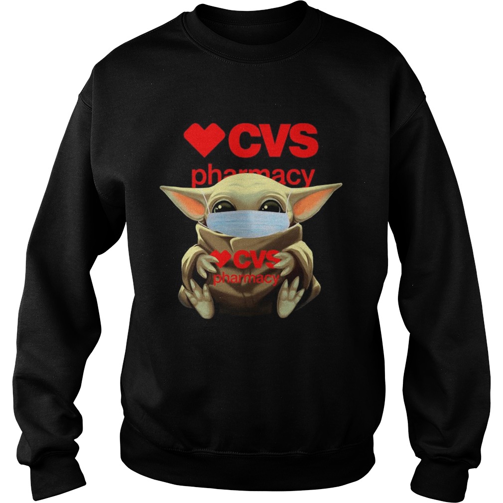 Baby Yoda Mask Hug Cvs Pharmacy Sweatshirt