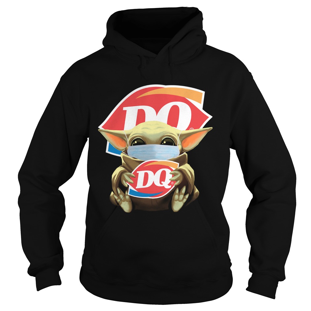 Baby Yoda Mask Hug Dairy Queen Hoodie