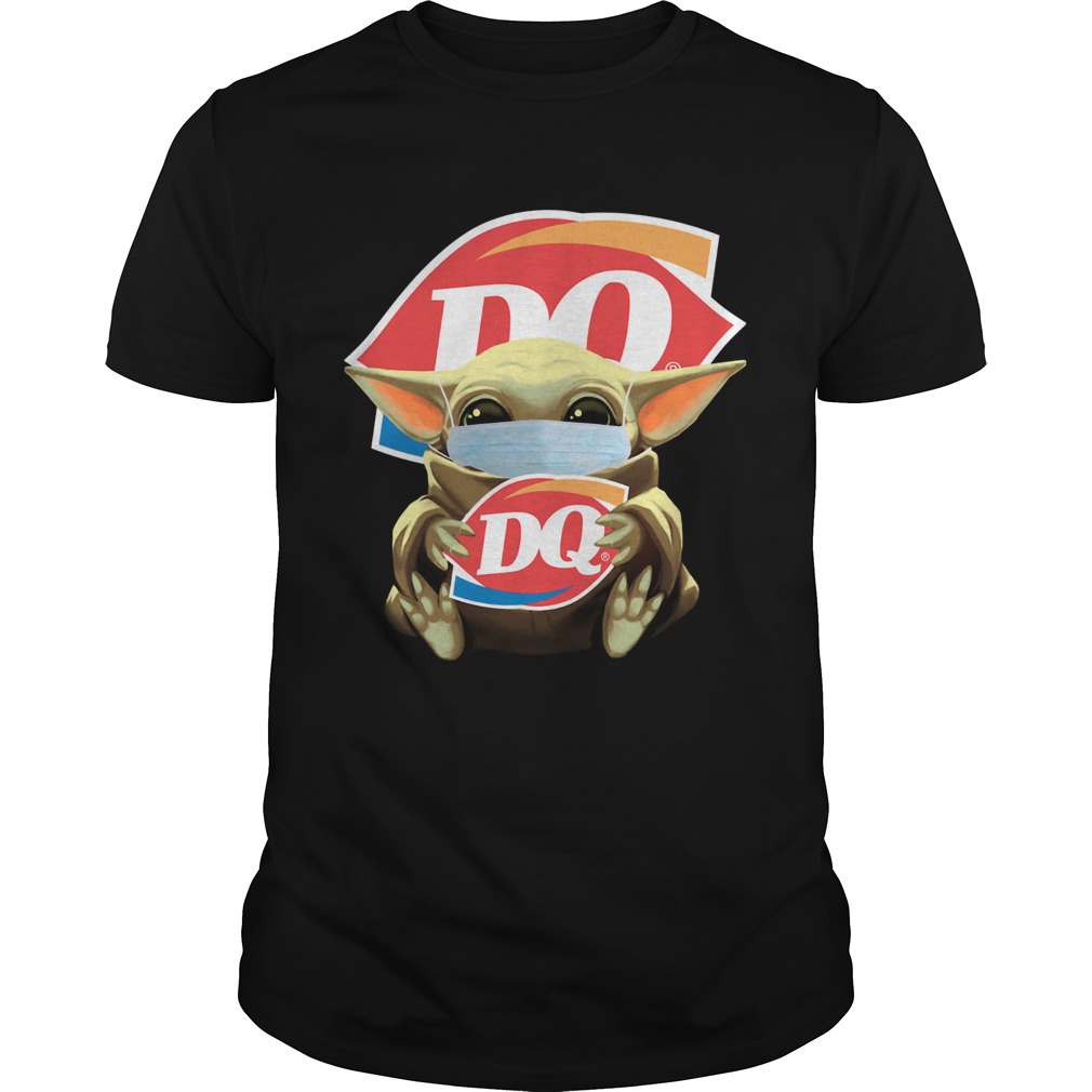 Baby Yoda Mask Hug Dairy Queen shirt