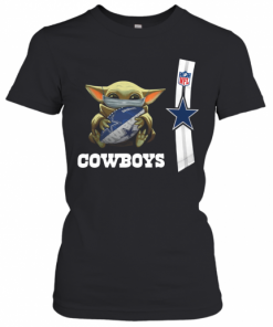 Baby Yoda Mask Hug Dallas Cowboys Ball NFL T-Shirt Classic Women's T-shirt