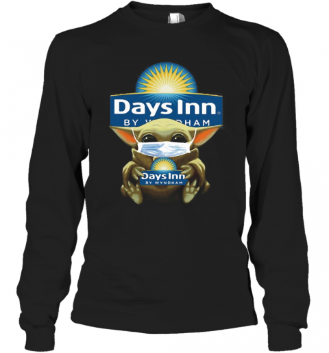 Baby Yoda Mask Hug Days Inn By Wyndham T-Shirt Long Sleeved T-shirt 