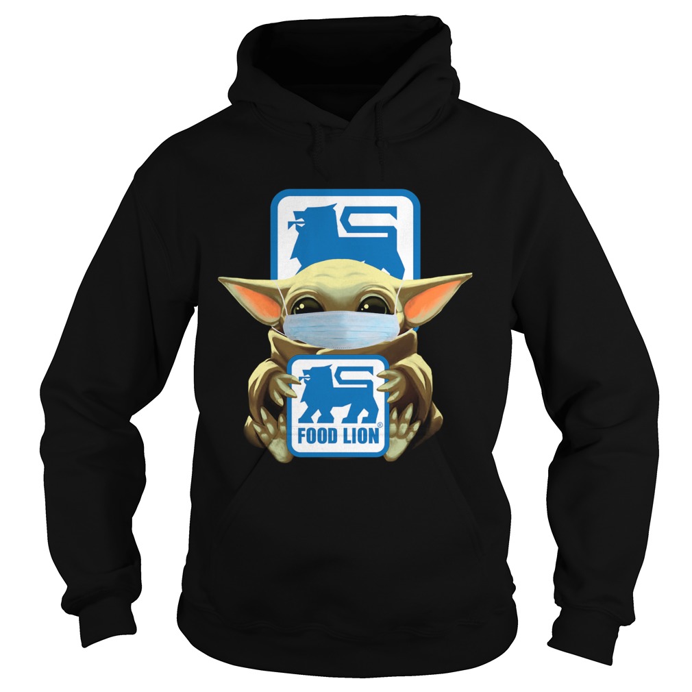 Baby Yoda Mask Hug Food Lion Hoodie