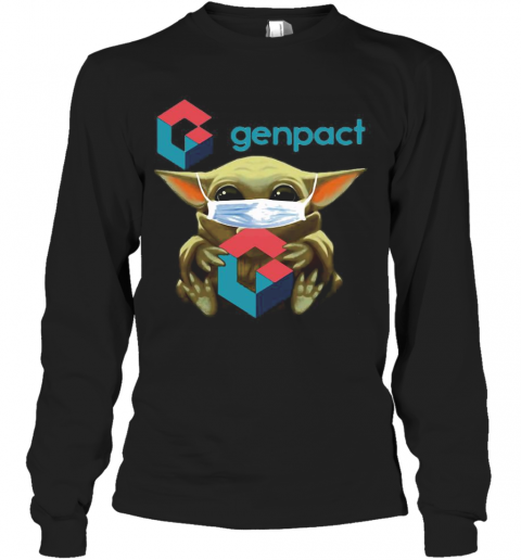 Baby Yoda Mask Hug Genpact T-Shirt Long Sleeved T-shirt 