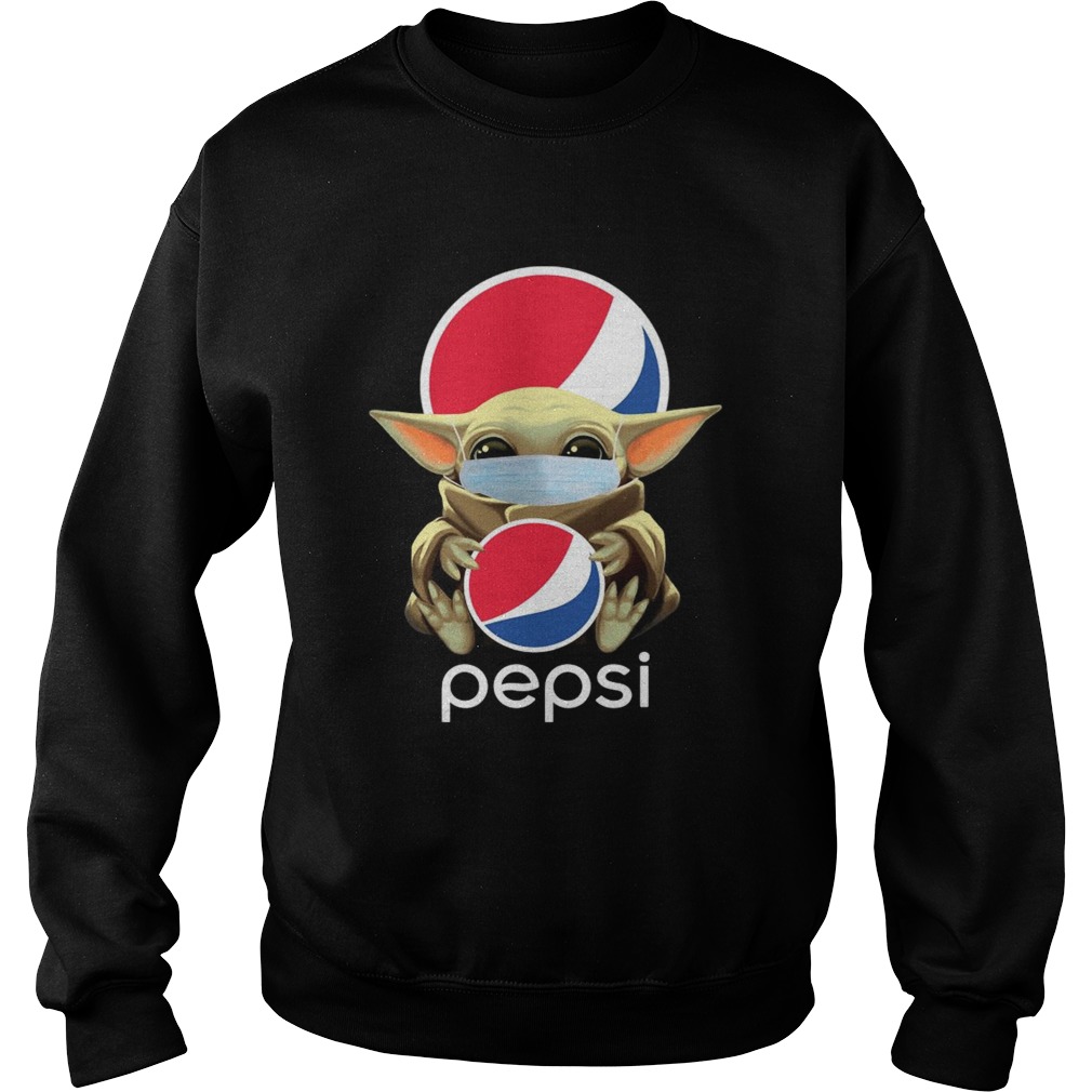 Baby Yoda Mask Hug Pepsi Sweatshirt