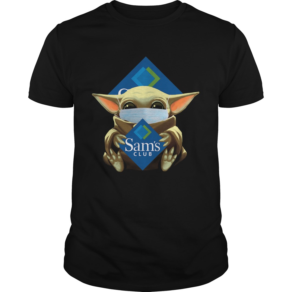 Baby Yoda Mask Hug Sams Club shirt