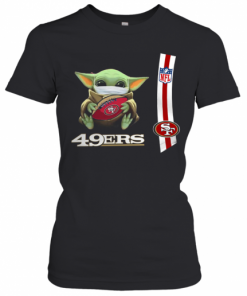 Baby Yoda Mask Hug San Francisco 49Ers Ball NFL T-Shirt Classic Women's T-shirt