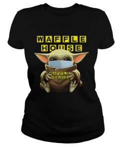 Baby Yoda Mask Hug Waffle House  Classic Ladies