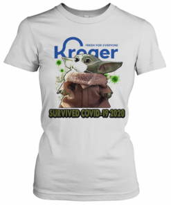 Baby Yoda Mask Kroger Fresh For Everyone Survived Covid 19 2020 T-Shirt Classic Women's T-shirt