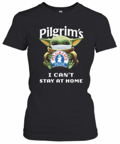 Baby Yoda Mask Pilgrim'S I Can'T Stay At Home T-Shirt Classic Women's T-shirt