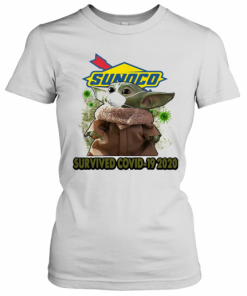 Baby Yoda Mask Sunoco Survived Covid 19 2020 T-Shirt Classic Women's T-shirt