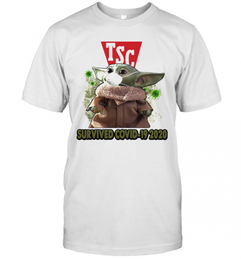 Baby Yoda Mask Tsc Survived Covid 19 2020 T-Shirt