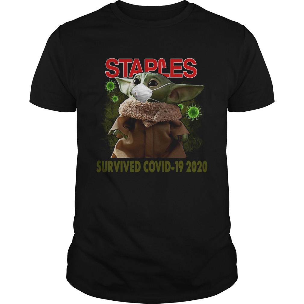 Baby Yoda Staples Survived Covid 19 2020 shirt