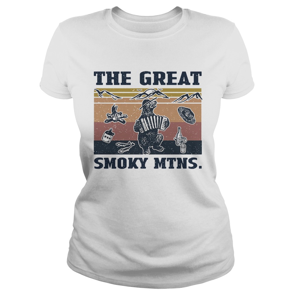 Bear The Great Smoky MTNS Vintage Classic Ladies