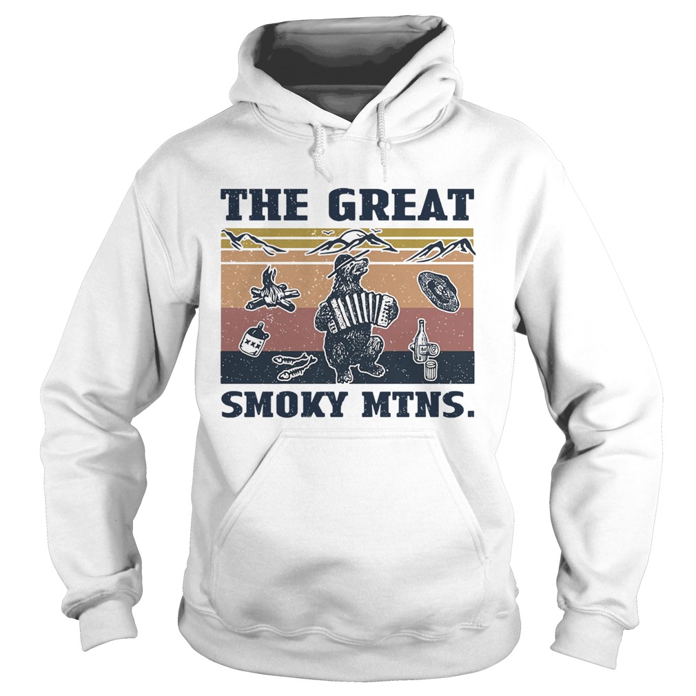 Bear The Great Smoky MTNS Vintage Hoodie