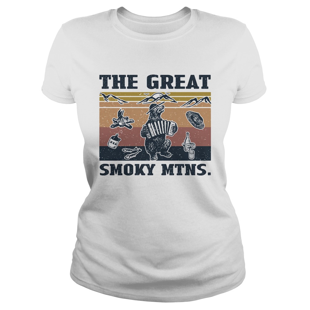 Bear the great smoky mtns vintage Classic Ladies