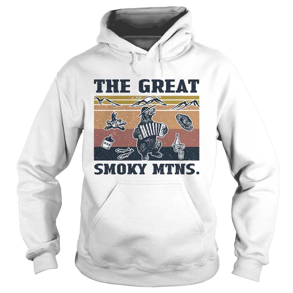 Bear the great smoky mtns vintage Hoodie