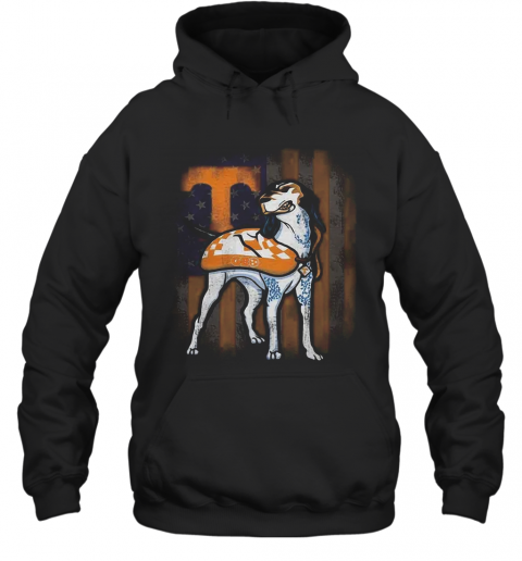 Beautiful Smokey Tennessee Volunteers American Flag T-Shirt Unisex Hoodie