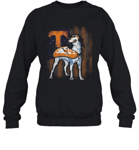 Beautiful Smokey Tennessee Volunteers American Flag T-Shirt Unisex Sweatshirt