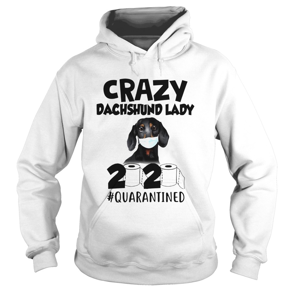 Crazy Dachshund Lady 2020 Hoodie