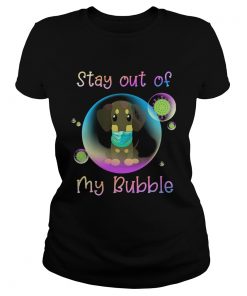 Dachshund stay out of my bubble coronavirus mask covid19  Classic Ladies