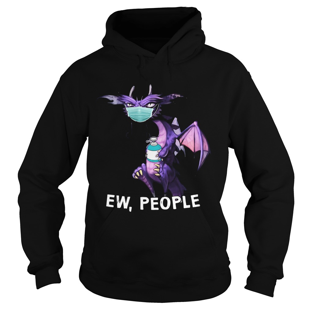 Dragon hug wash your hands mask ew people Hoodie