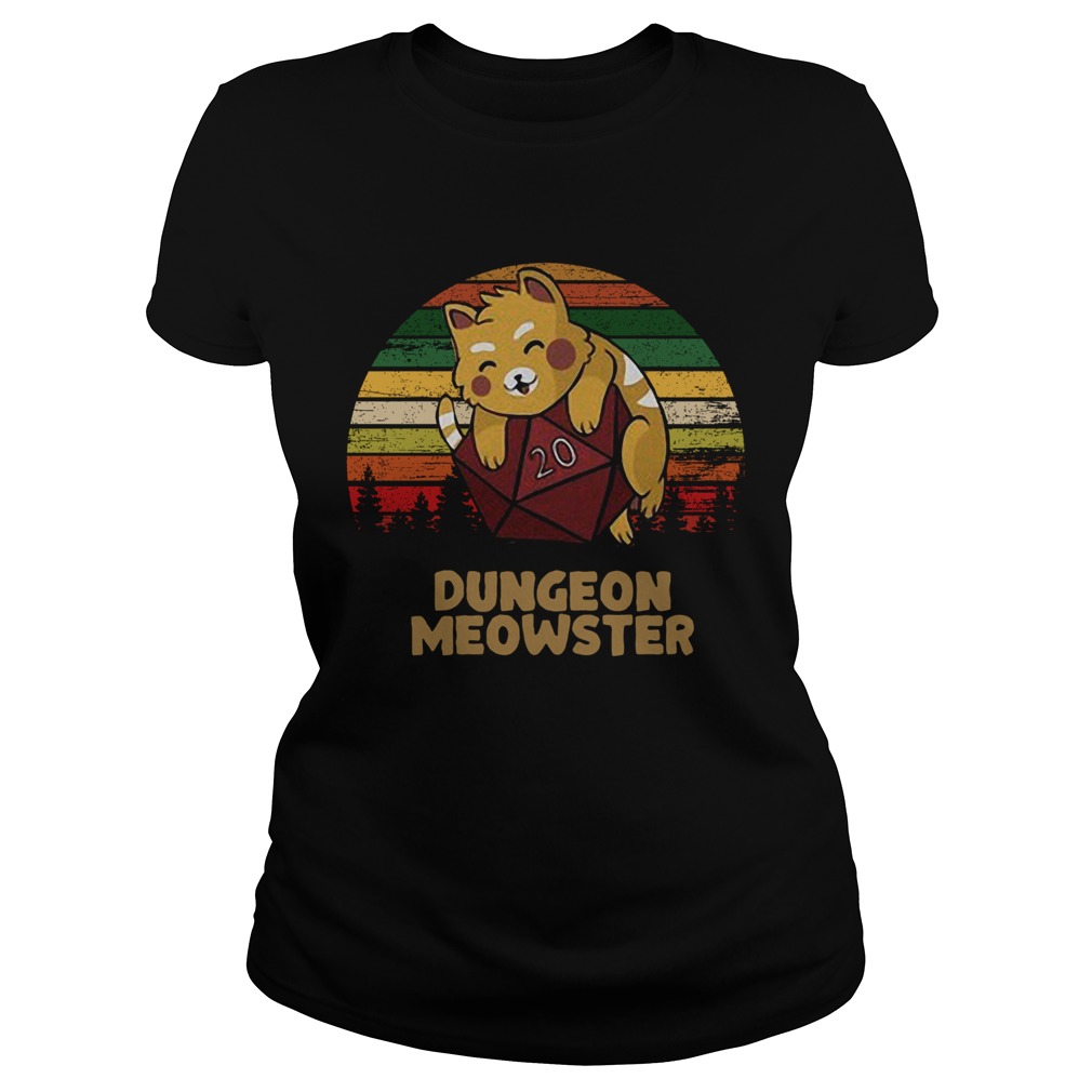 Dungeon Meowster Dnd Tabletop Gamer Cat Classic Ladies