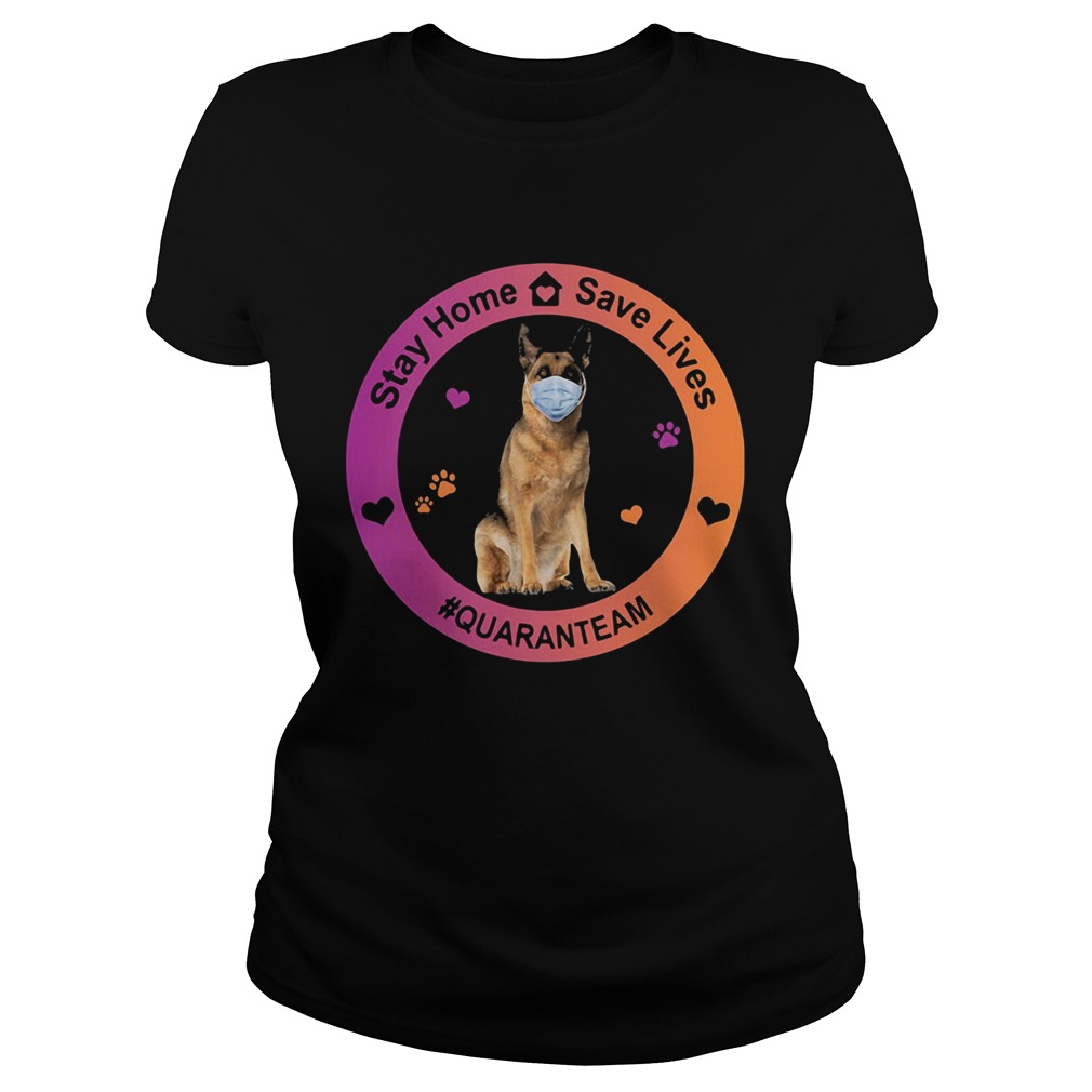 German shepherd stay home save lives quaranteam covid19 Classic Ladies