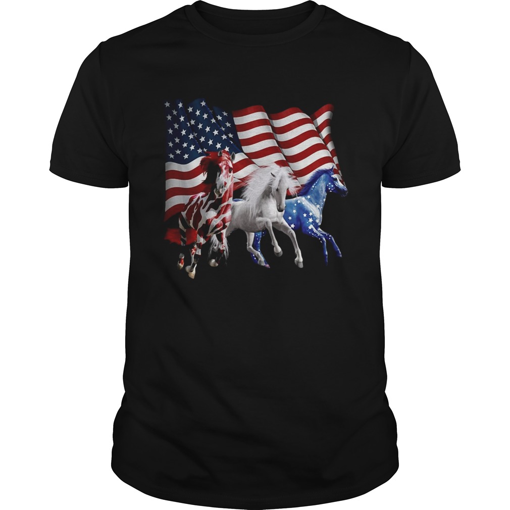 Horse American Flag shirt