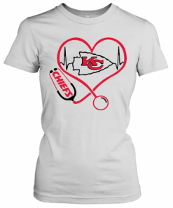 Kansas City Chiefs Heart Nurse Stethoscope T-Shirt Classic Women's T-shirt