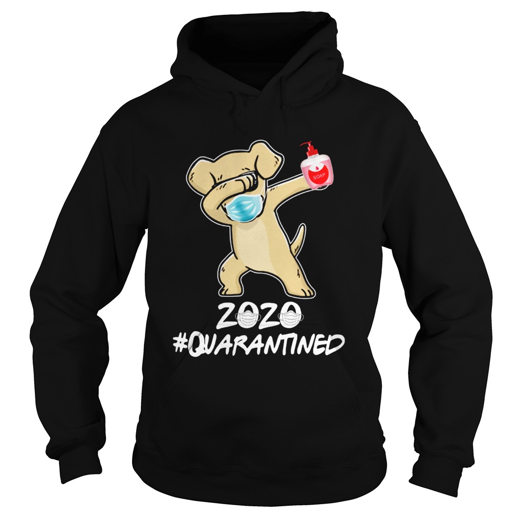 Labrador Retriever Dog Face Mask Dabbing Soap 2020 Quarantined Hoodie