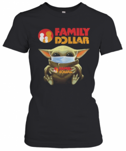 Mask Baby Yoda Hugging Family Dollar T-Shirt Classic Women's T-shirt