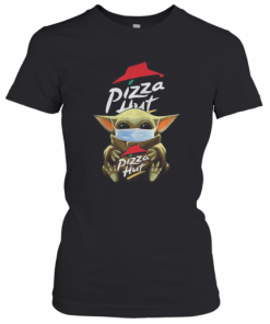 Mask Baby Yoda Hugging Pizza Hut T-Shirt Classic Women's T-shirt