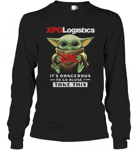 Mask Baby Yoda Hugging Xpo Logistics I Can't Stay At Home T-Shirt Long Sleeved T-shirt 